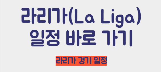 라리가 일정 바로보기