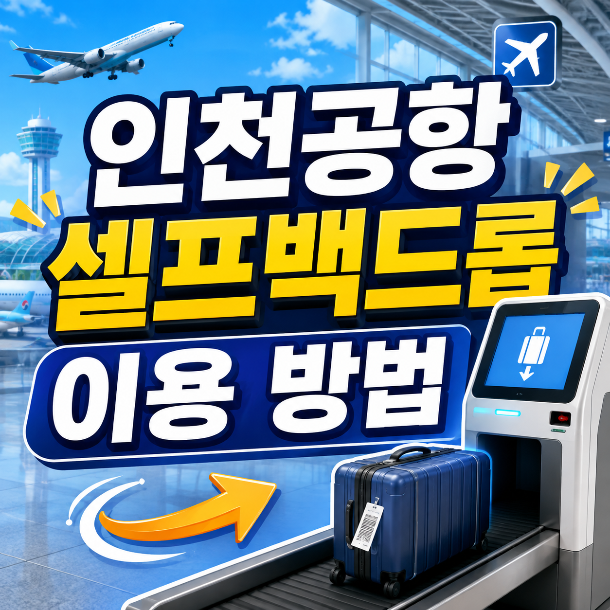 인천공항 셀프백드롭 이용 방법