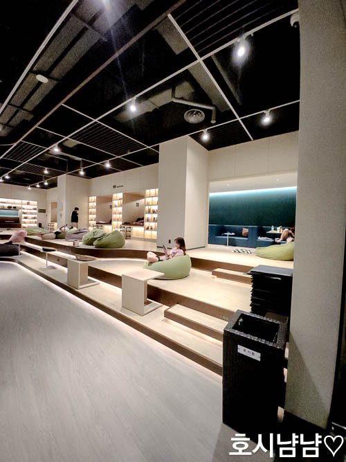 남양주 스파디움24 찜질방 넓고 편한 휴게존