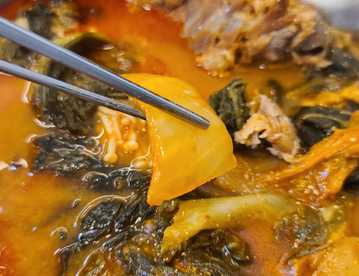 해장국 묵은지감자탕 약선당감자탕 송도점 메뉴판 찹쌀순대 해장해결 묵은지 시원한 국물