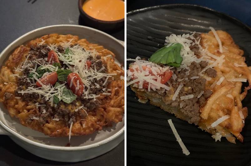 치즈소스와 찍어먹는 감자전