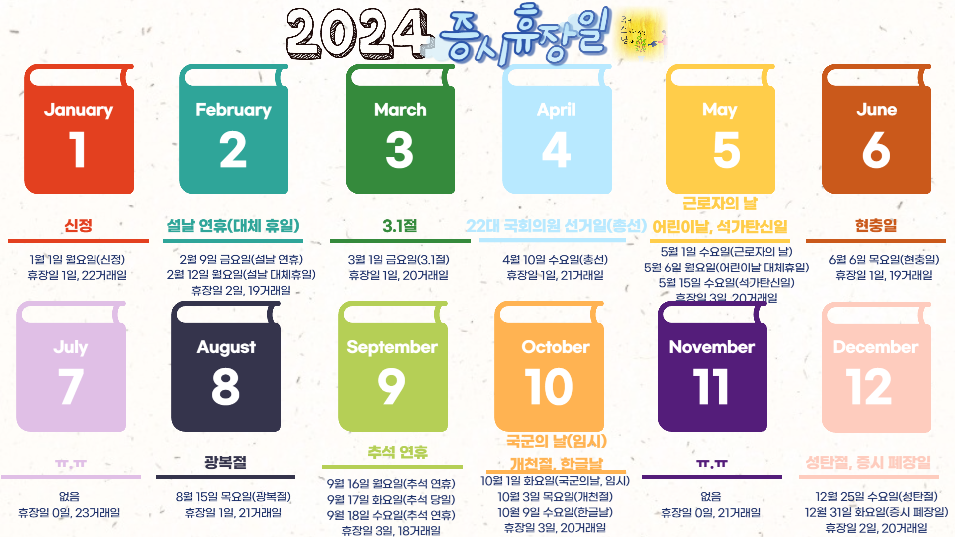 2024년 증시 휴장일