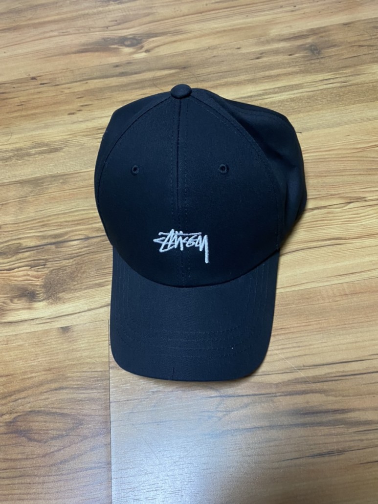 스투시 볼캡 블랙