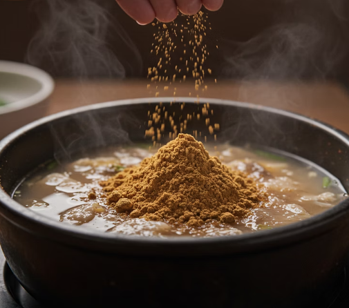 들깨가루 먹는법 : 국물요리, 나물 무침