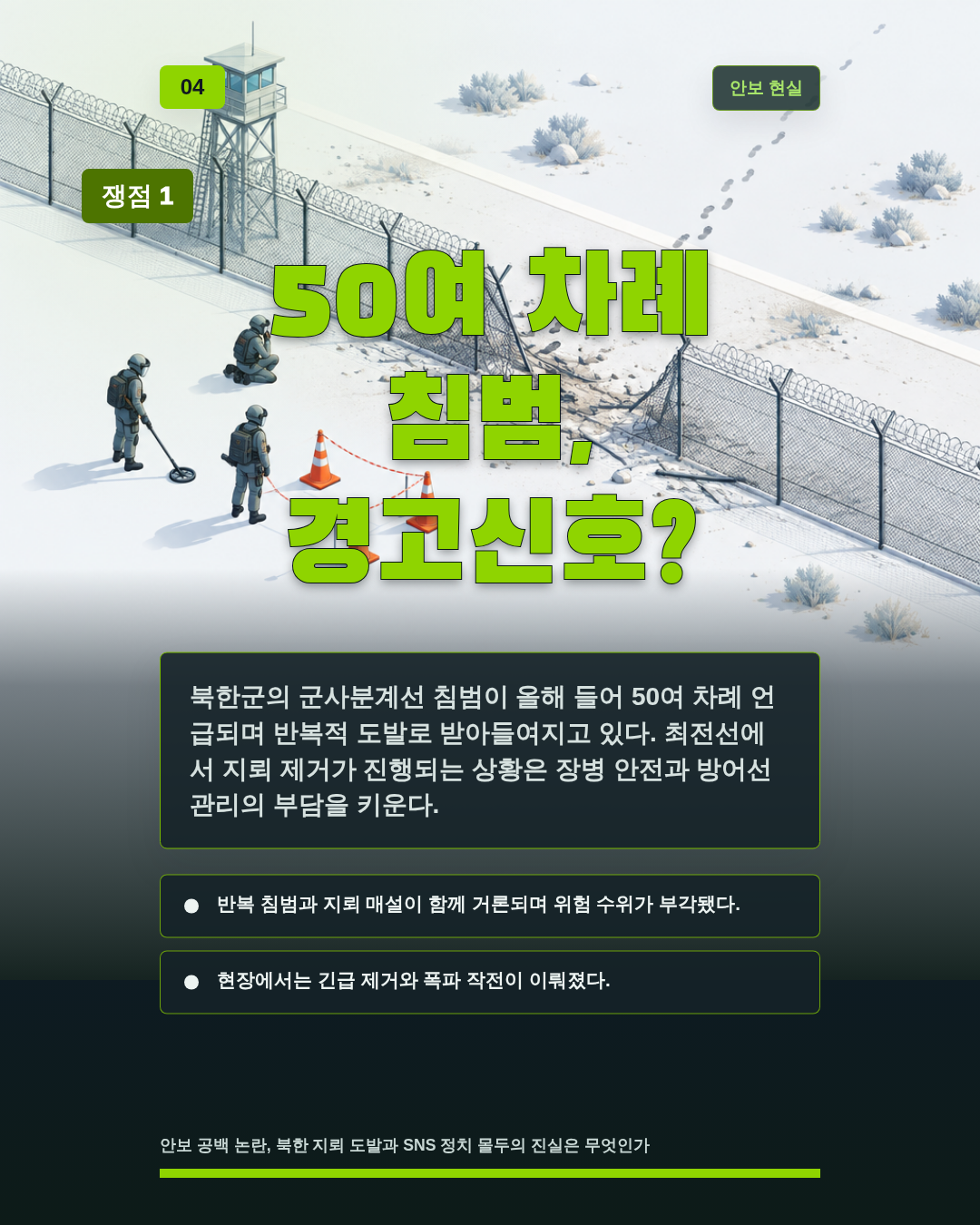 50여 차례 침범, 경고신호?