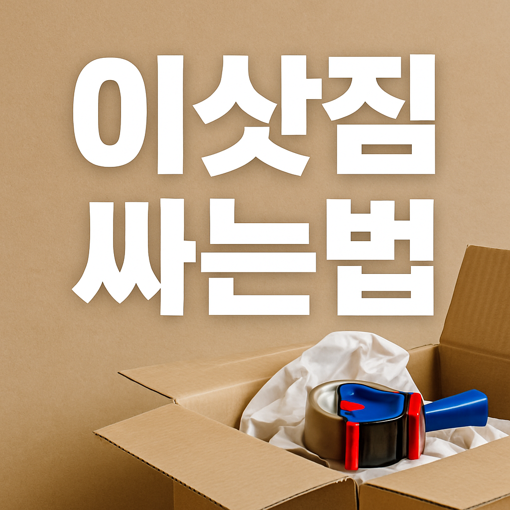 이삿짐 싸는법