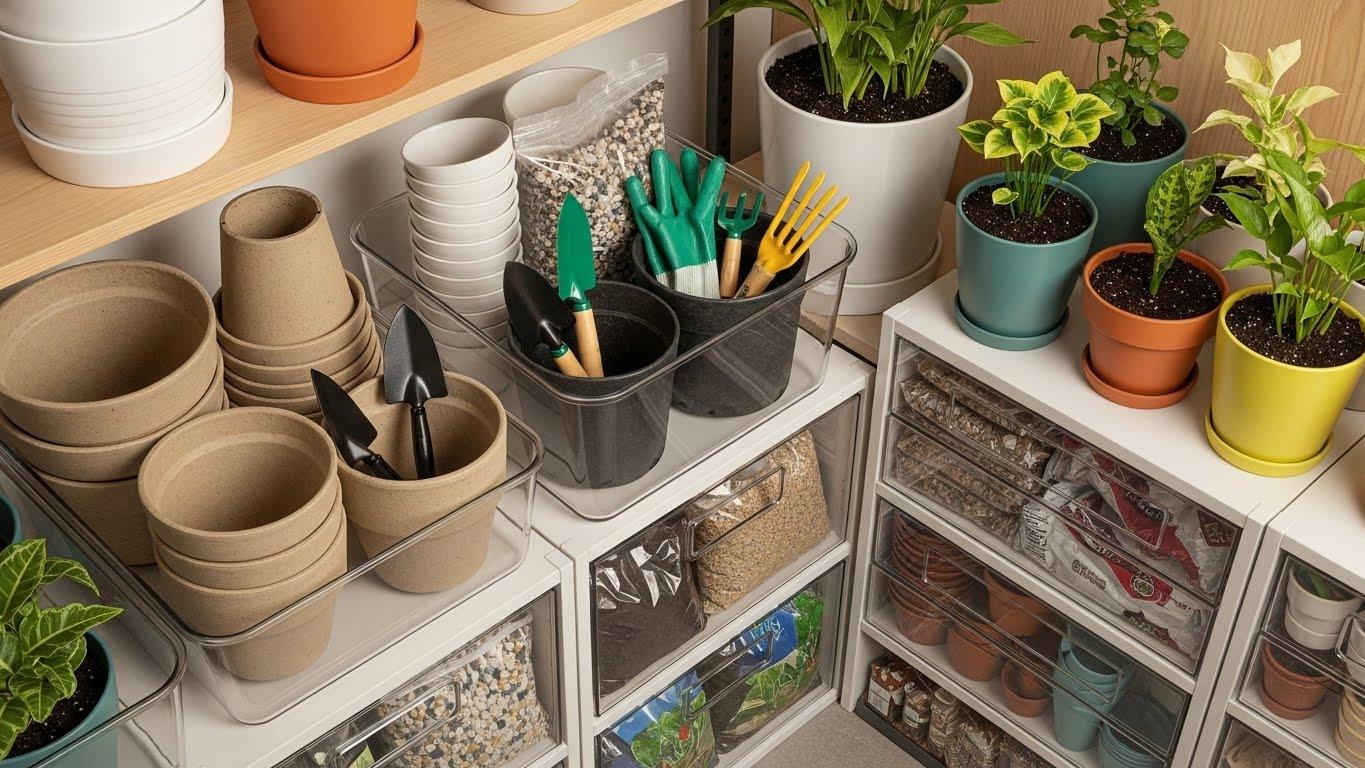 인테리어 화분 정리대