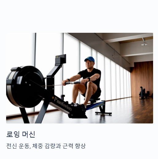 유산소 운동기구