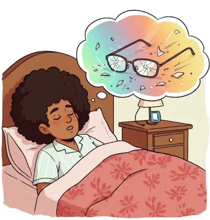 안경테 부러지는 꿈해몽-2