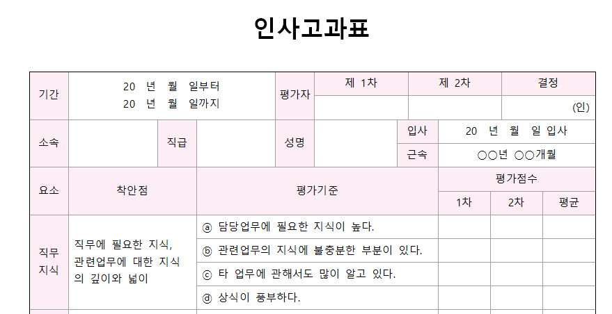 인사고과표-서식-이미지