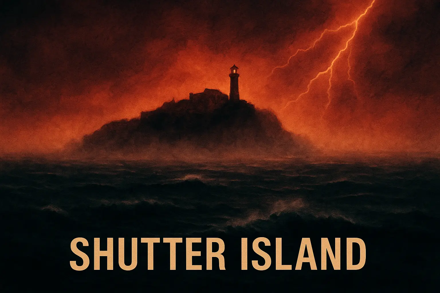 영화 셔터아일랜드 일러스트 이미지