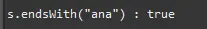 endsWith 사용결과