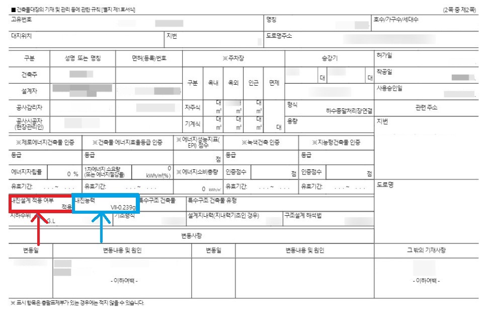 건축물 대장