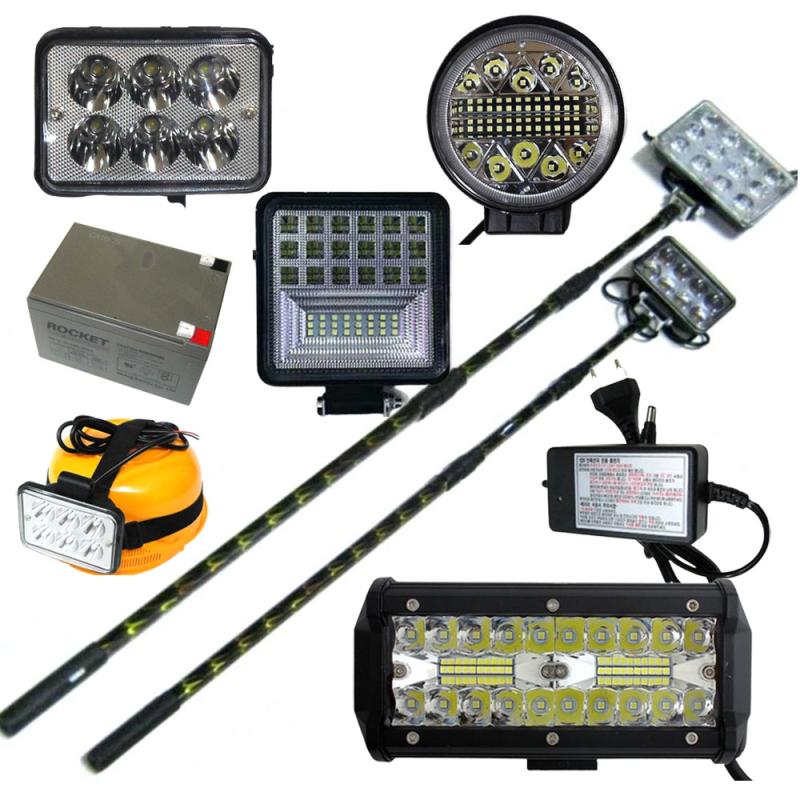 해루질 써치라이트 30-120W 수중 방수 서치라이트 집어등 낚시 선박 장비 해루질용