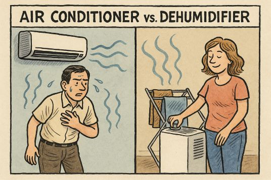 에어컨제습과 제습기의 기능 비교