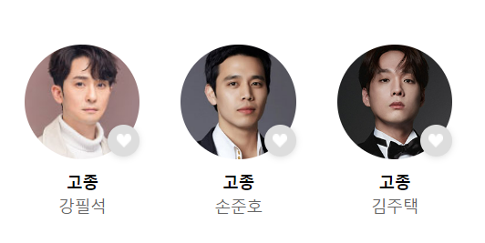 뮤지컬 명성왕후 등장인물