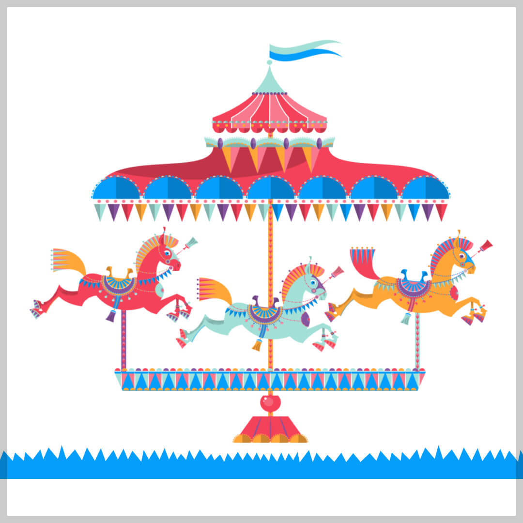 놀이공원-회전목마