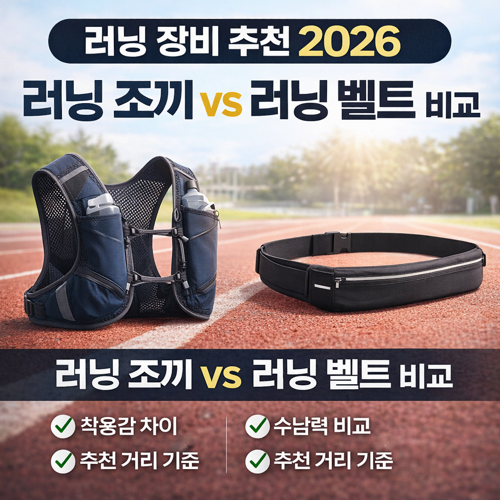 2026 러닝 장비 강력 추천 총정리! 러닝 조끼·벨트 뭐가 좋을까?