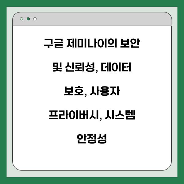 구글 제미나이의 보안 및 신뢰성