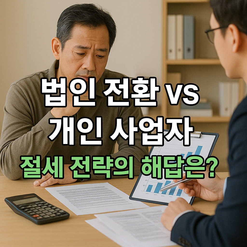 법인 전환과 개인 사업자 절세 전략 상담