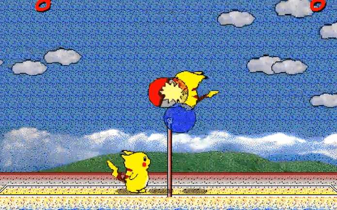 2인용게임 피카츄배구 무료 다운로드 조작 방법