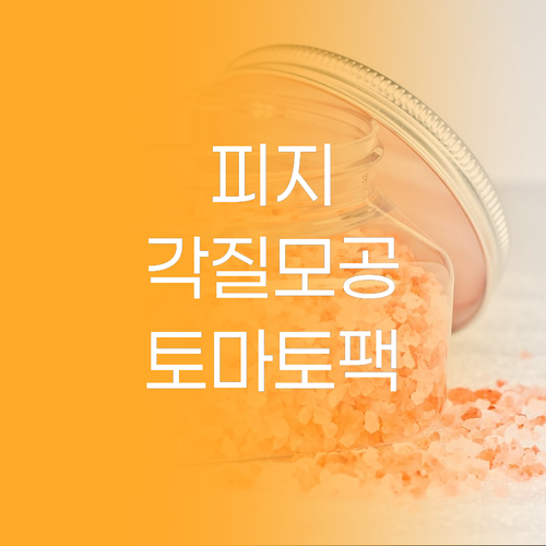 피지, 각질, 모공 고민 이제 끝! 
