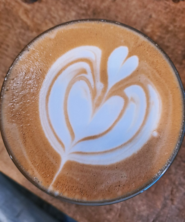 라떼아트 4단 밀어넣기