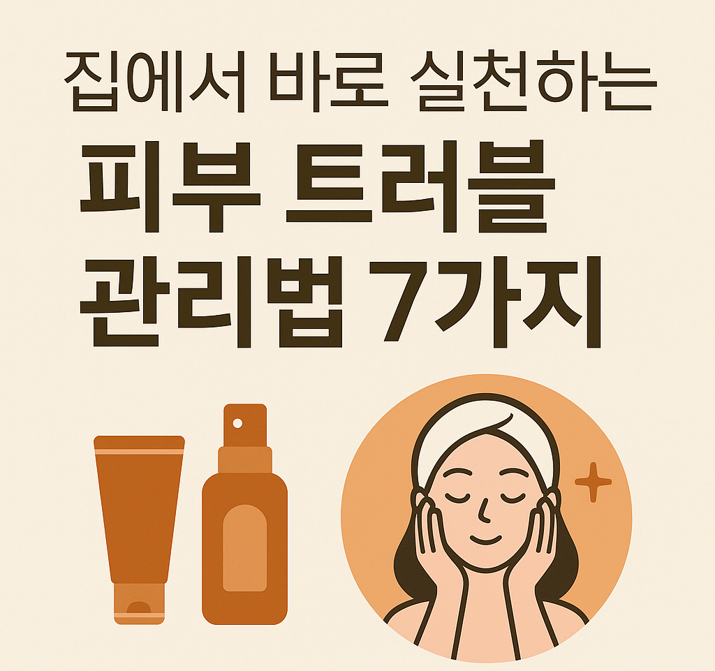 집에서 바로 실천하는 피부 트러블 관리법 7가지