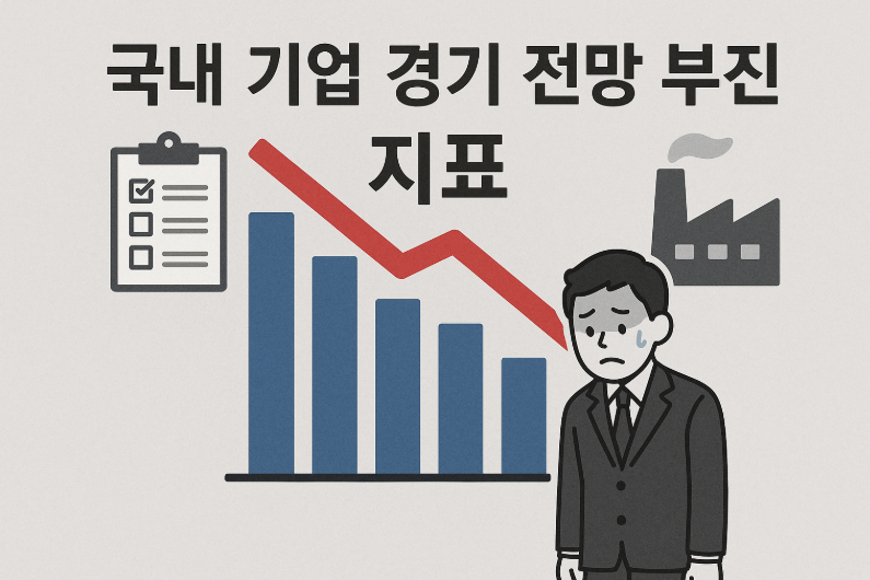 한국 기업 경기전망 지수 도표