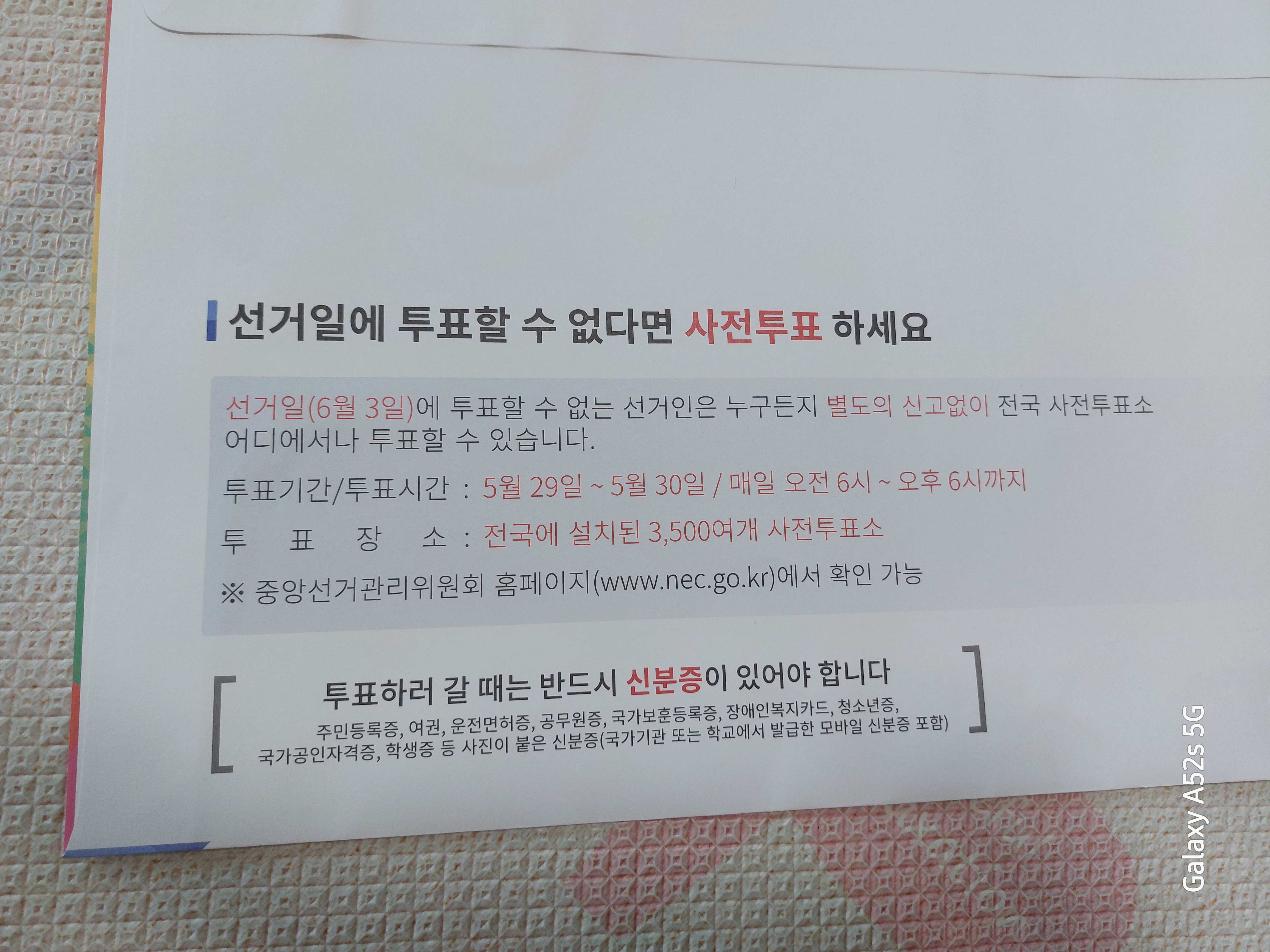 대통령 선거 사전투표