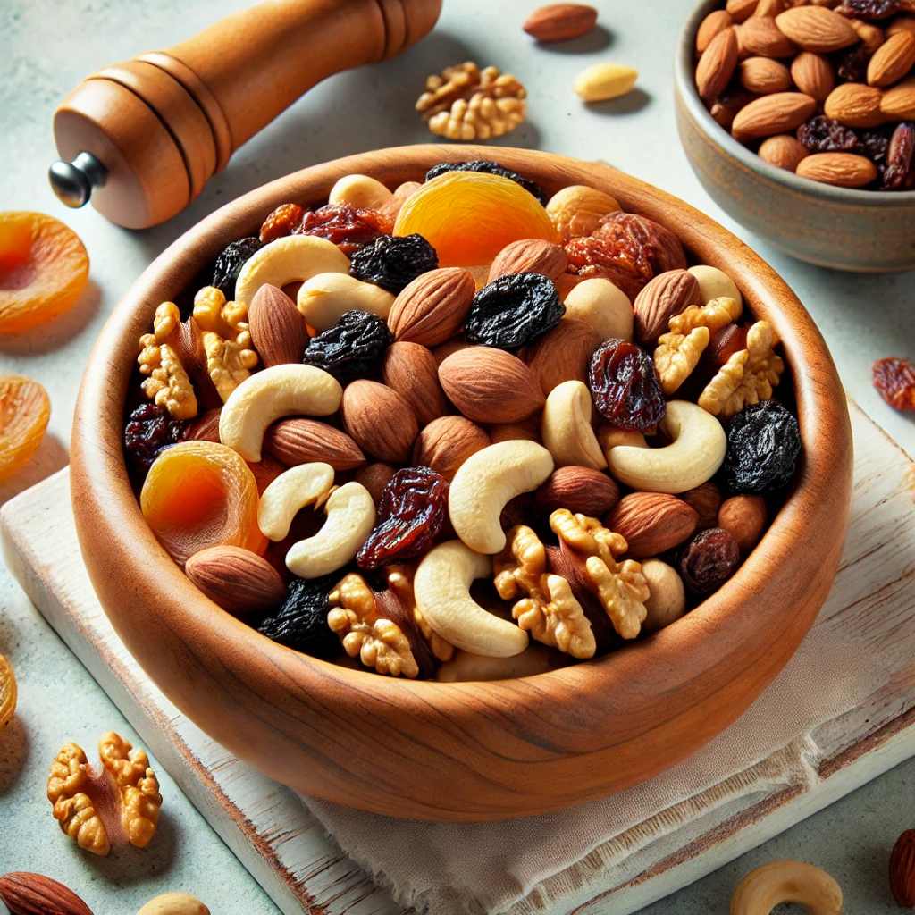 무염 견과류와 건과일 믹스
