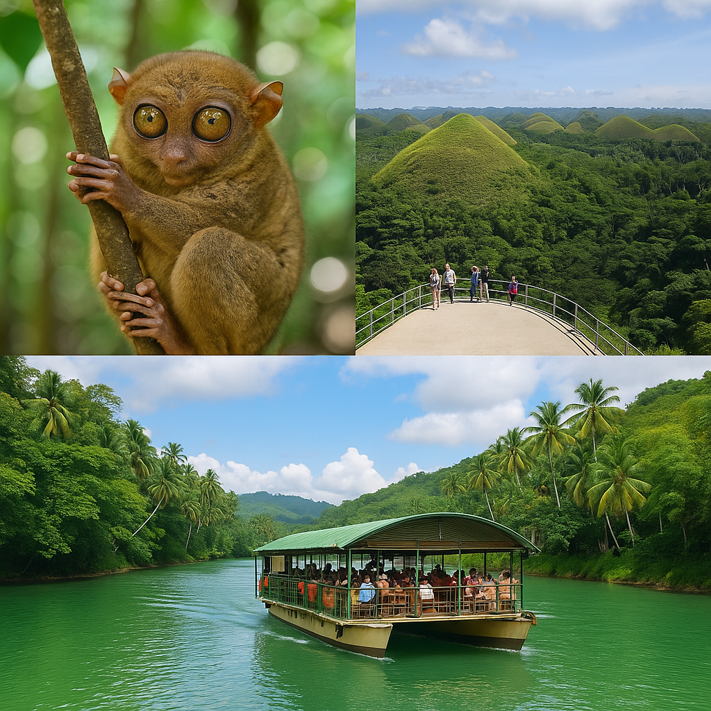 [보홀 여행 코스] 안경원숭이&middot;초콜릿 힐&middot;로복강 유람선투어