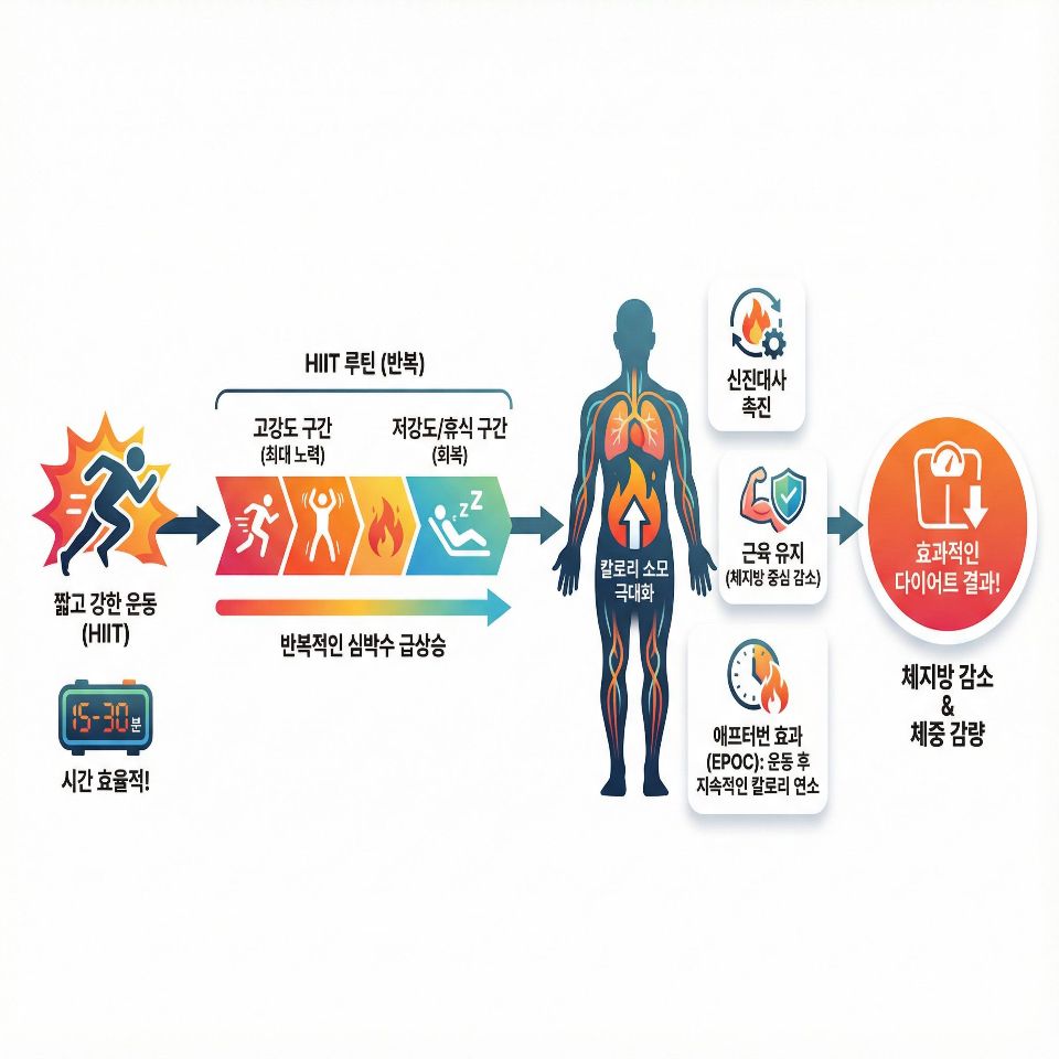 HIIT, 짧고 강한 운동의 다이어트 효과