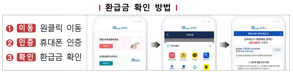 환급금 확인 방법