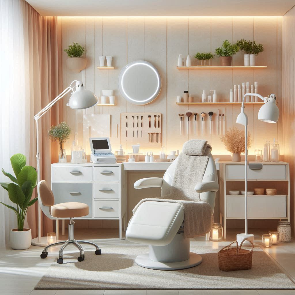 피부,체형관리 샵 배경