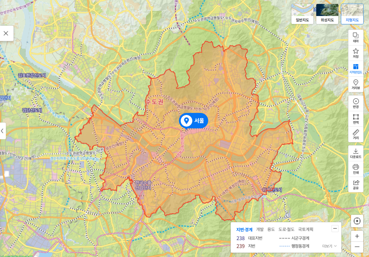 지적도 무료열람 방법과 지적도 보는법