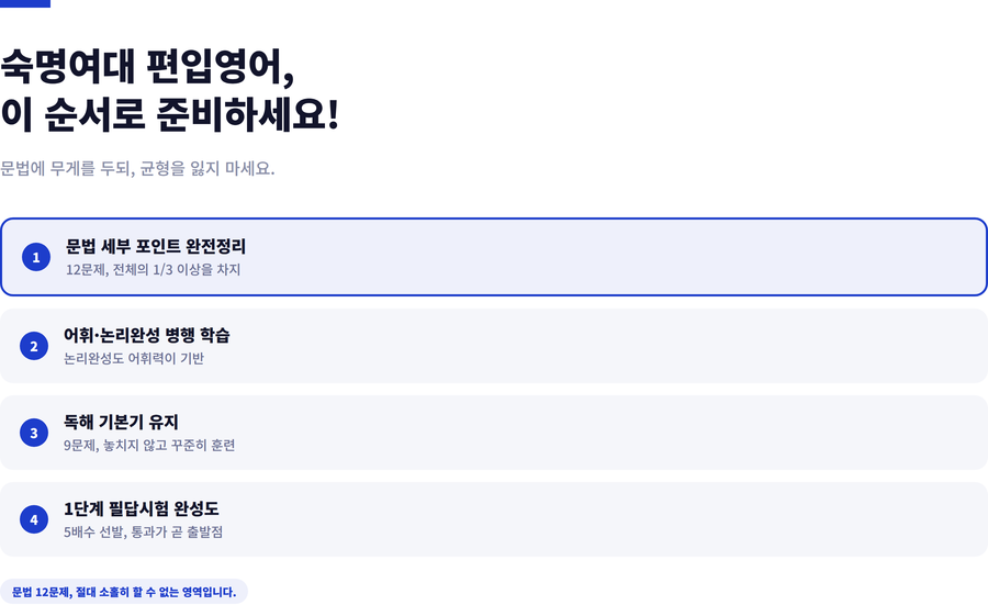 숙명여대-편입영어-준비전략