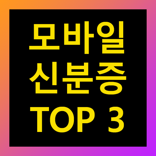 모바일 신분증 TOP 3