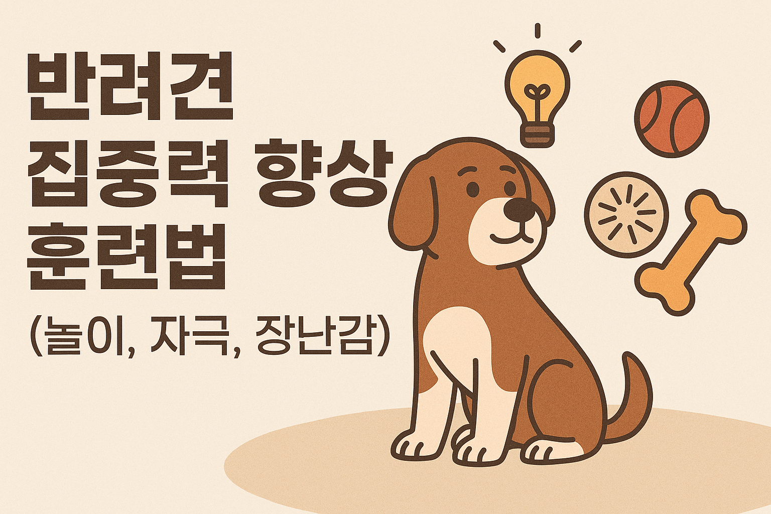 반려견 집중력 향상 훈련법 이미지