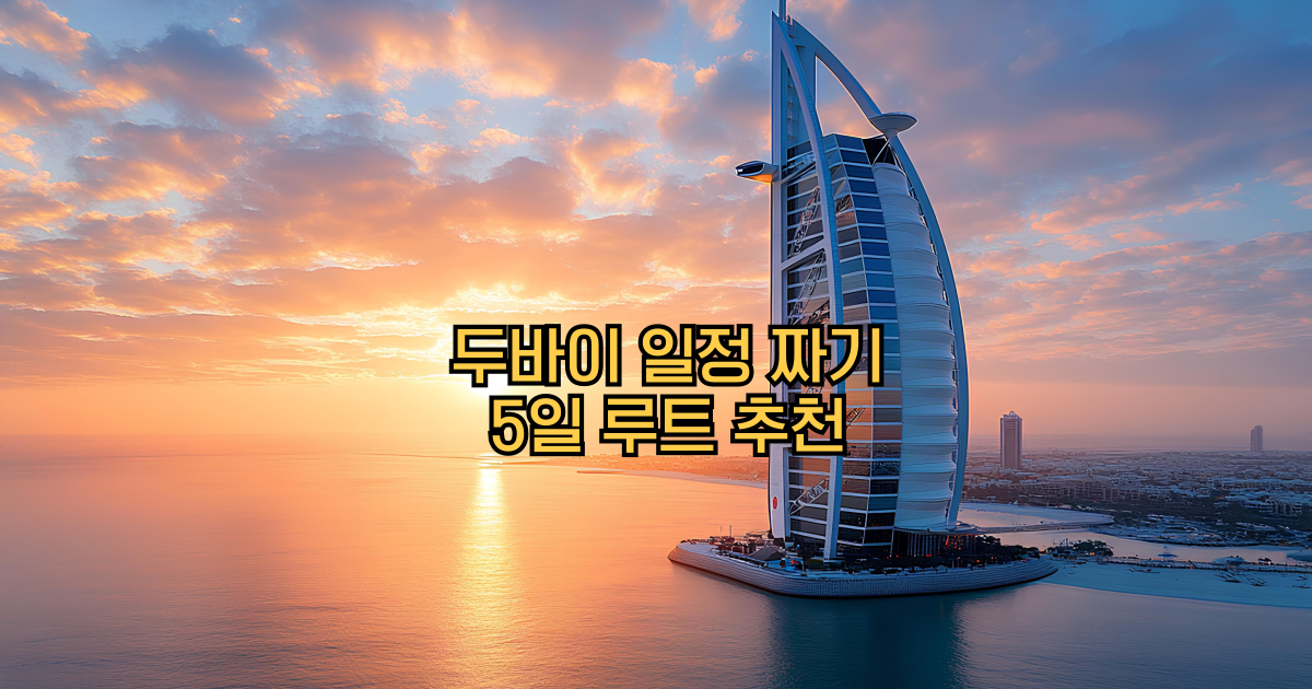 두바이일정짜기