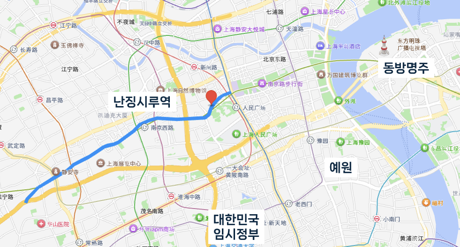 상하이 지도