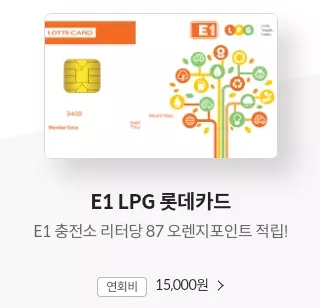 E1+LPG+롯데카드+실물사진