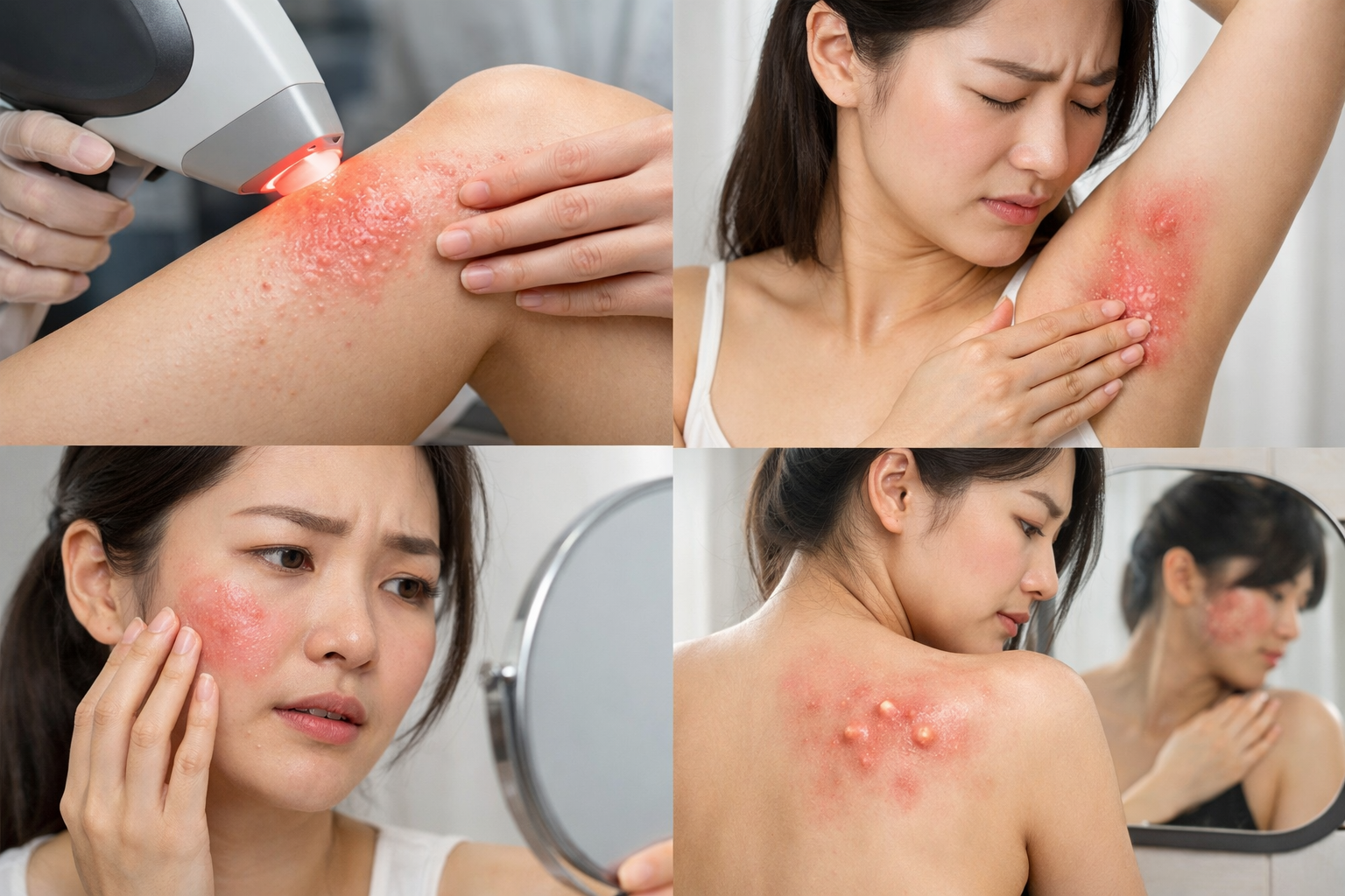 레이저 제모 부작용