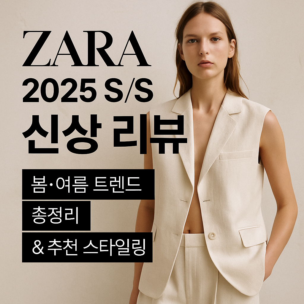 2025 자라 S/S 신상 리뷰