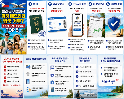 필리핀 여행에서 이것 빠뜨리면 입국 거부?