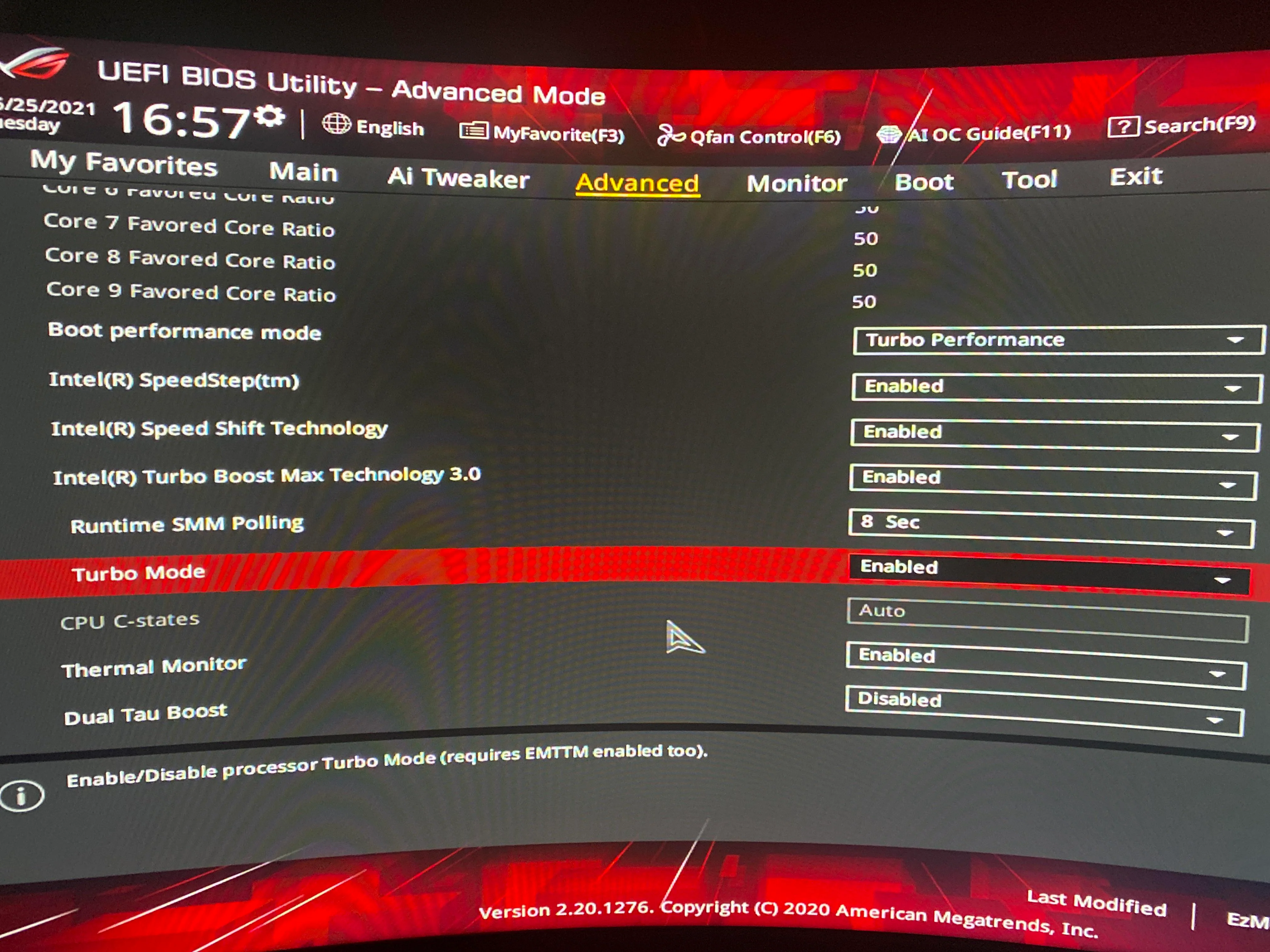 CPU C States Support