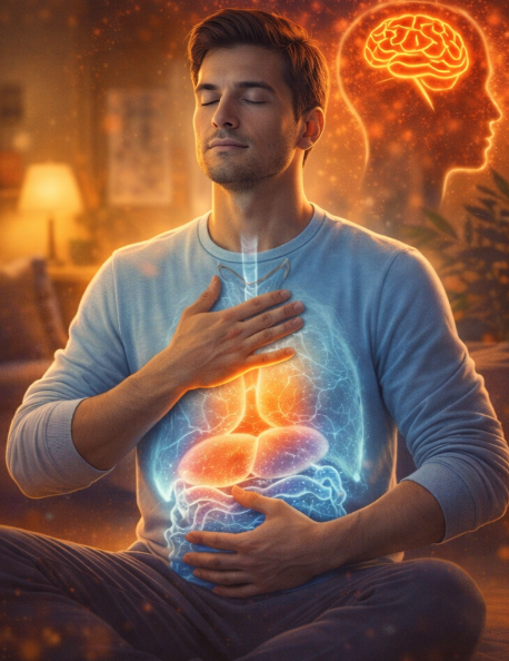 복식 호흡과 근육이완법 관련 사진