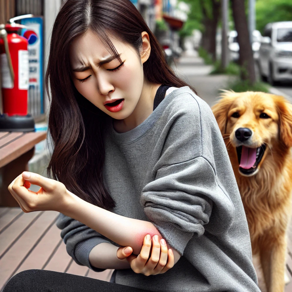 파상풍 관련 자료 사진(동물한테 물림)