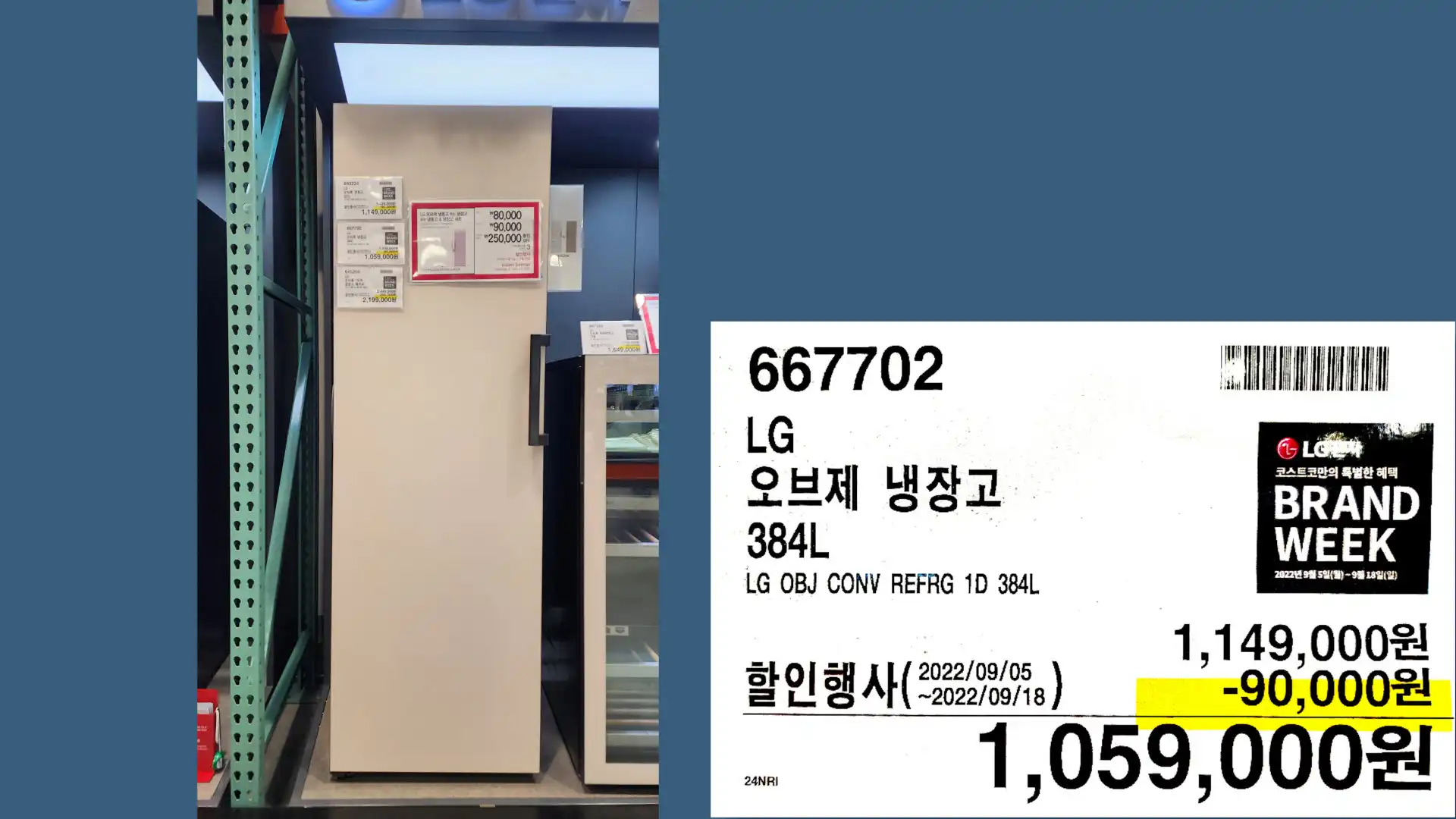LG
오브제 냉장고
384L
LG OBJ CONV REFRG 1D 384L
1&#44;059&#44;000원