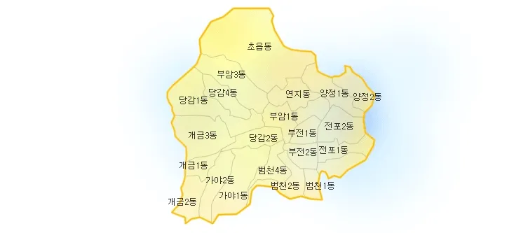 부산 진구 지도 이미지